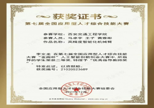 我院学子在第七届全国应用型人才综合技能大赛荣获“金闾杯”人工智能创新创业大赛二等奖